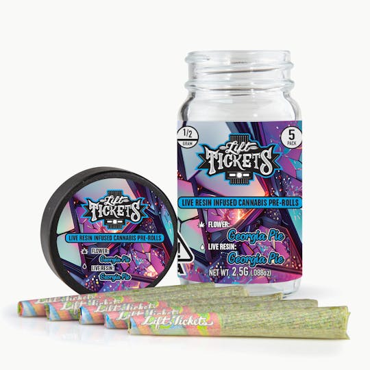 Lift Tickets - Georgia Pie x Georgia Pie - Infused Pre-Roll 5-Pack - 1