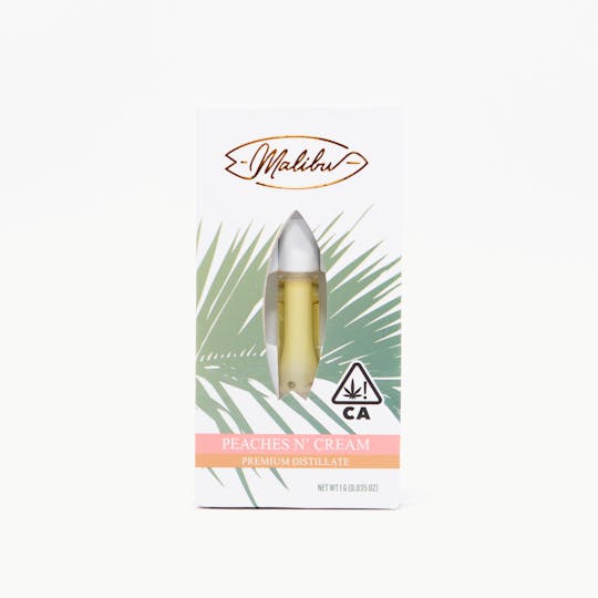 Malibu Premium Cannabis - Cartridge | Peaches & Cream 1g - 1