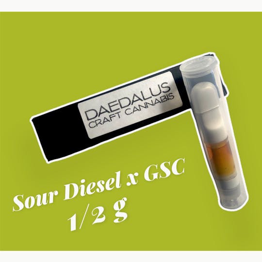 Daedalus Craft Cannabis - Sour Diesel x GSC- Cartridge - 1/2 gram - 1