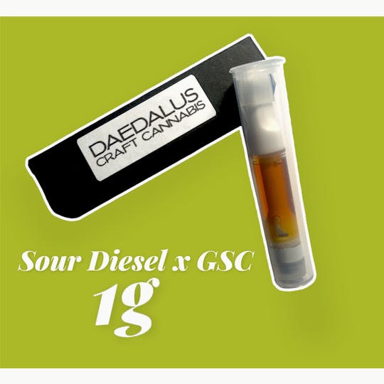 Daedalus Craft Cannabis - Sour Diesel x GSC- Cartridge - 1 gram - 1