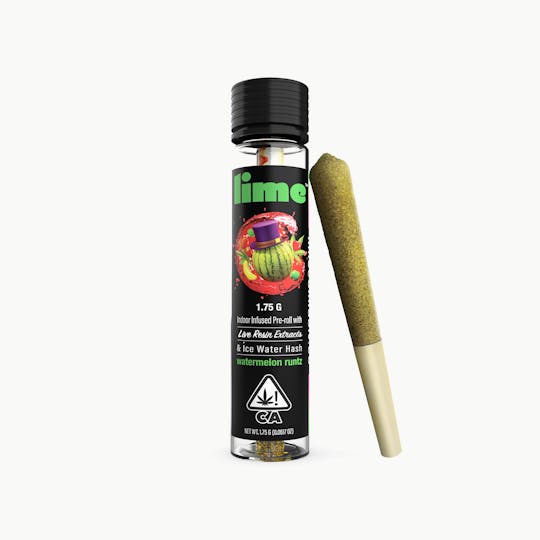 Lime - 1.75g (Hybrid Infused Pre Roll) | Watermelon Runtz - 1