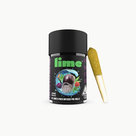 Lime - Live Resin & Hash Infused Lil' Limes (.6g x 5 Mini Pre Rolls) | Purple Zaza - 1