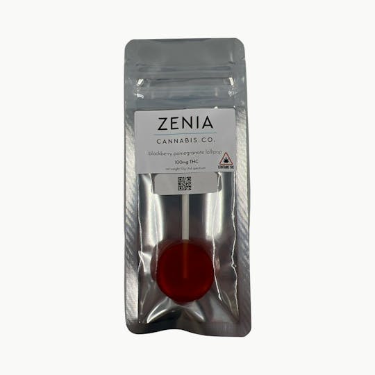 Indico - 100mg Blackberry Pomegranate Lollipop - Zenia Cannabis Co. - 1