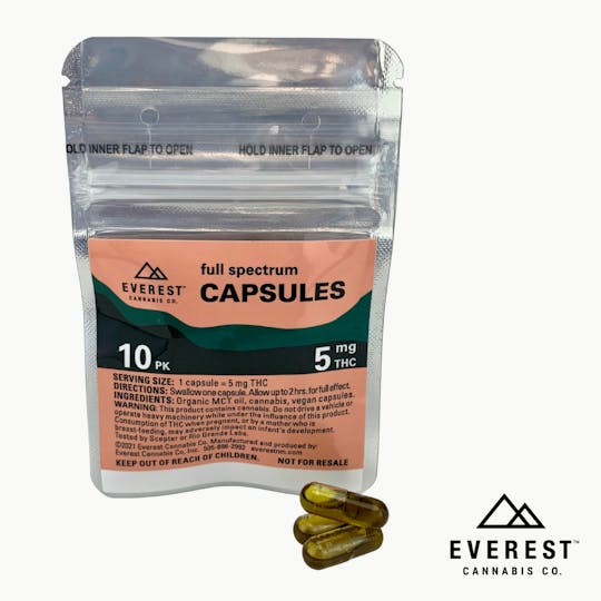 Everest Cannabis Co - Everest Capsule 5mg THC 10-Packs - 1