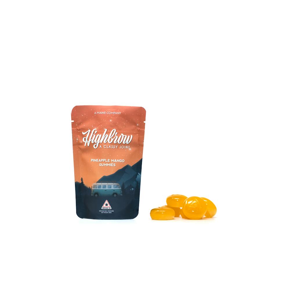 Highbrow Pineapple Mango Gummies 100mg Highbrow