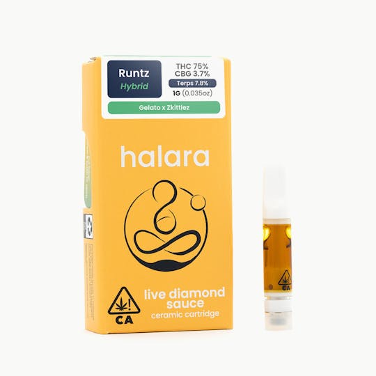 Halara - Live Diamond Sauce - Runtz 1G Cartridge - 1
