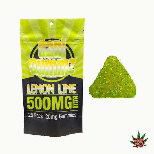 Eden Rose Processing - Ganj Gummz 500mg - Lemon Lime - 1