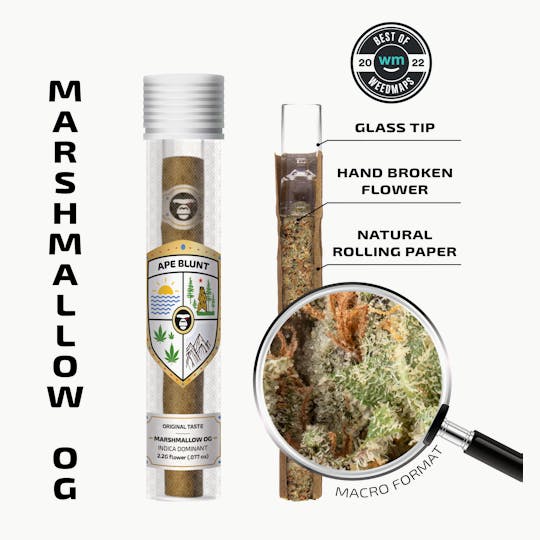 APE Premium Cannabis Corp - MARSHMALLOW OG - Blunt 2.2 g | .077 oz - 1