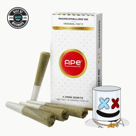 APE Premium Cannabis Corp - MARSHMALLOW OG - Mini Joint (1.6g | 0.4g each) - 1