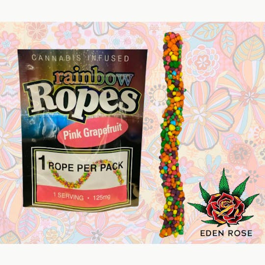 Eden Rose Processing - 125MG Rainbow Rope - Pink Grapefruit - 1