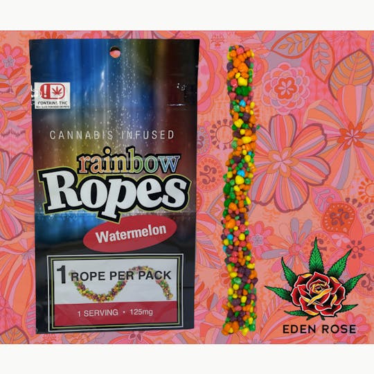 Eden Rose Processing - 125MG Rainbow Rope - Watermelon - 1