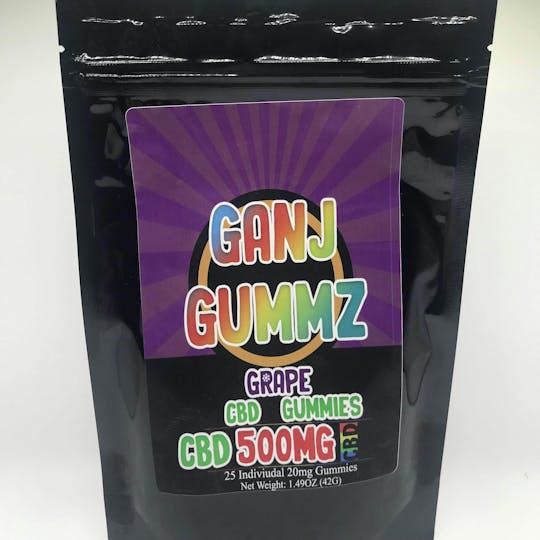 Eden Rose Processing - Ganj Gummz CBD 500mg - Grape - 1