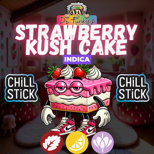 American Cannabis Company - Dr. Funky's Chill Stick Strawberry Kush Cake OG 0.6g (Indica) - 1