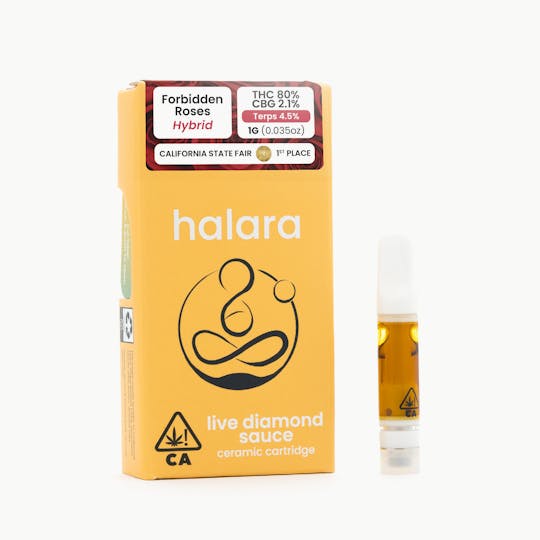 Halara - Live Diamond Sauce - Forbidden Roses 1G Cartridge - 1