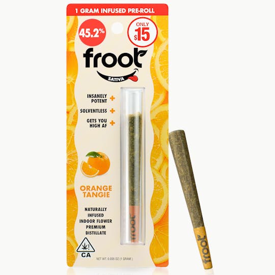Froot - Froot Orange Tangie Infused 1-gram Pre-roll - 1