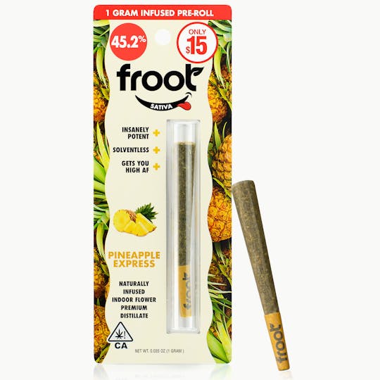 Froot - Froot Pineapple Express Infused 1-gram Pre-roll - 1