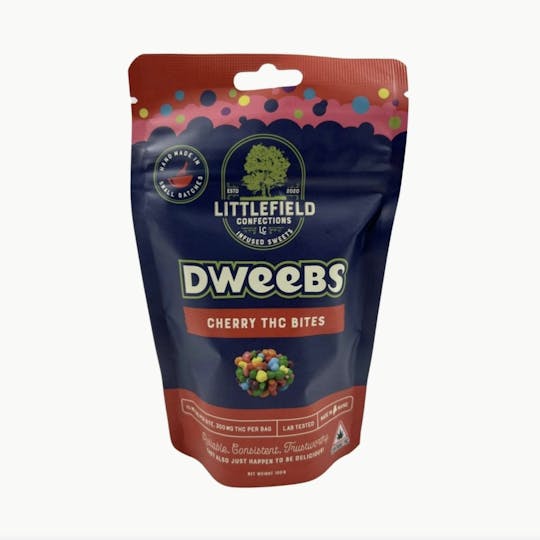 Indico - Cherry Dweeb Bites - 300mg per Bag - 1