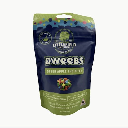 Indico - Green Apple Dweeb Bites - 300mg per Bag - 1