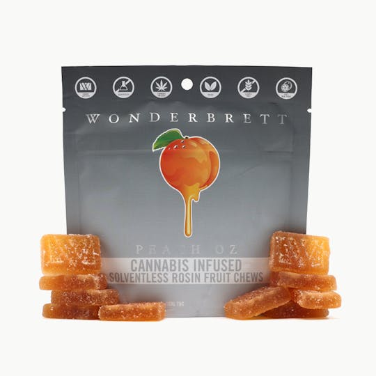 Wonderbrett - Peach OZ Fruit Chews (Solventless) - 1