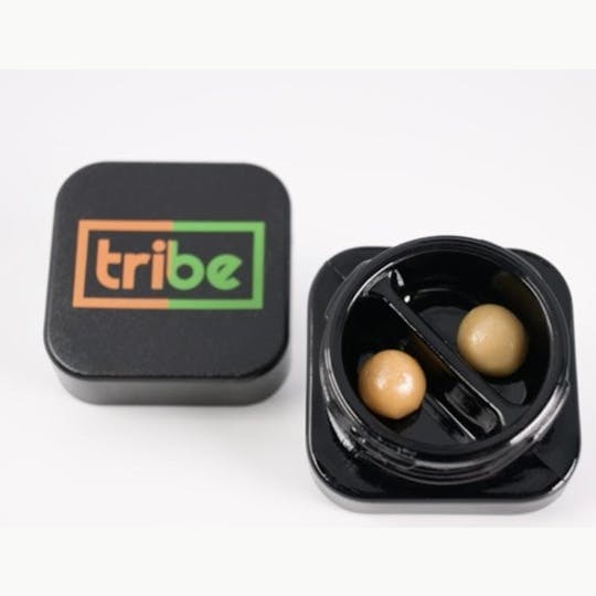 Tribe - Dual Temple Balls - Amnesia Haze & Jr Mints - 1g Live Hash Rosin - 1