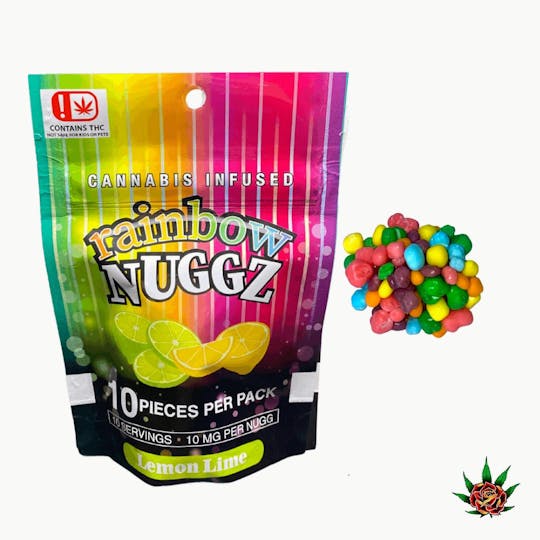 Eden Rose Processing - Rainbow Nuggz 100mg - Lemon Lime - 1
