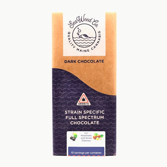 SeaWeed Co. - SWC - Cookies Kush strain - Dark Choc Hazelnut & Cherry Bar - 10mg - 1