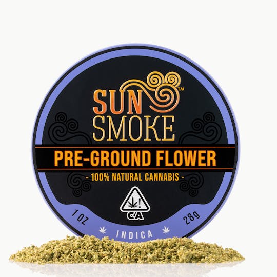 SunSmoke - Pre-Ground Flower 1oz Tin (Indica) - 1