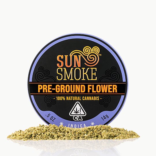 SunSmoke - Pre-Ground Flower 1/2oz Tin (Indica) - 1