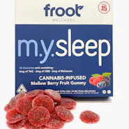 Froot | M.Y. SLEEP Gummies | 2.5:1 THC:CBN | 100mg | 20ct | 5mg/ea