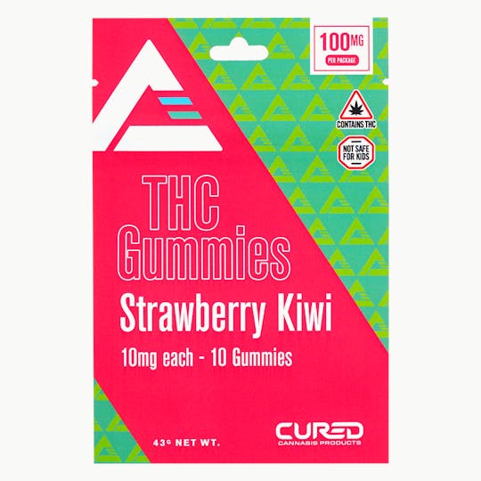Cured - Strawberry Kiwi Gummy Triangles - 1