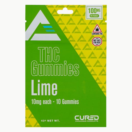 Cured - Lime Gummy Triangles - 1