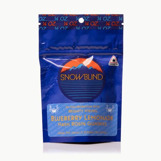 Snowblind Cannabis - 200mg Blueberry Lemonade Hash Rosin Gummies - 1