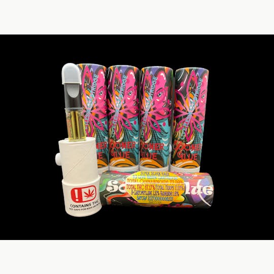 Sooner Glue - Super Silver Haze Live Resin Cartridges - 1