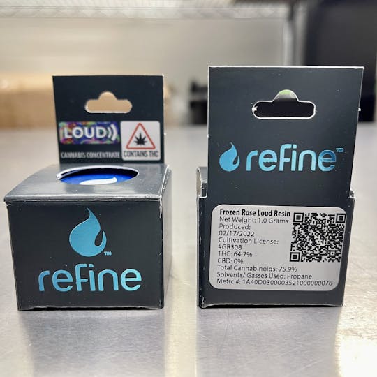 Refine New England (Recreational) - Frozen Rose 1G Loud Resin - 1