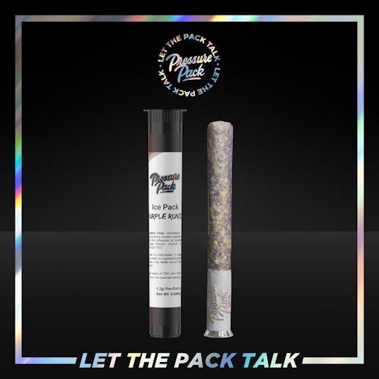 Pressure Pack - Pressure Pack x Vezzo Ice Pack Purple Runtz Pre-Roll 1.3g - 1