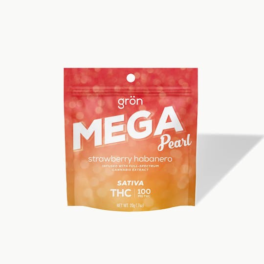 Grön Edibles - Grön THC Strawberry Habanero Mega Pearl - Sativa - 1