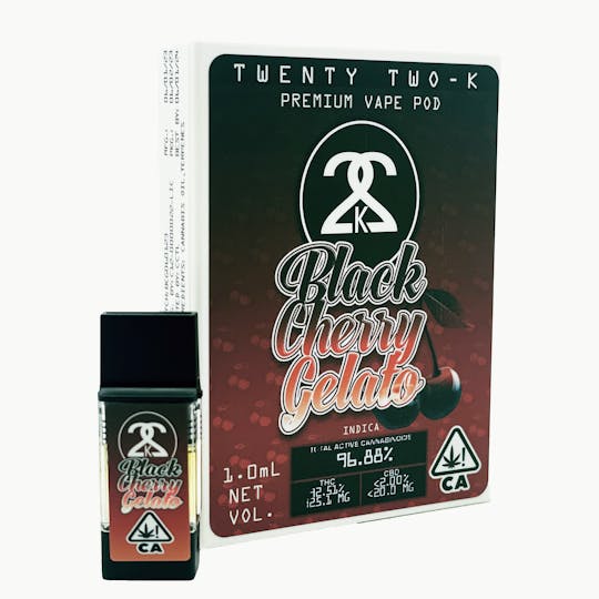 Twenty Two K / 22k - 22K - Black Cherry Gelato 1.0ml POD - 1