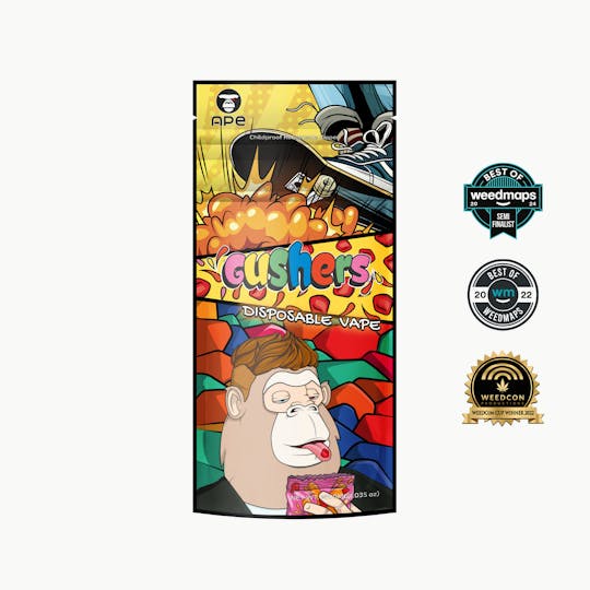 APE Premium Cannabis Corp - Gushers (Indica) — 1g APE Disposable Vape - 1