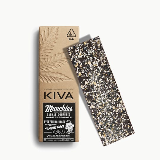 Kiva Confections - Munchies Bar - Everything Bagel Seasoning - 1