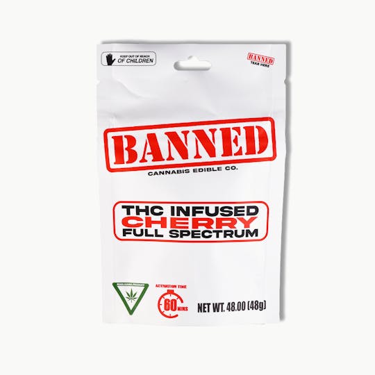 Banned Edible Co - CHERRY GUMMY CLUSTERS 200MG | 4 PACK - 1