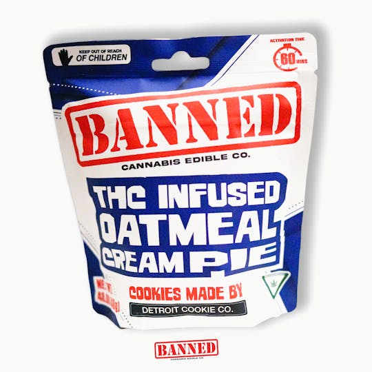 Banned Edible Co - OATMEAL CREAMPIE | 200MG BANNED x DETROIT COOKIE CO. - 1