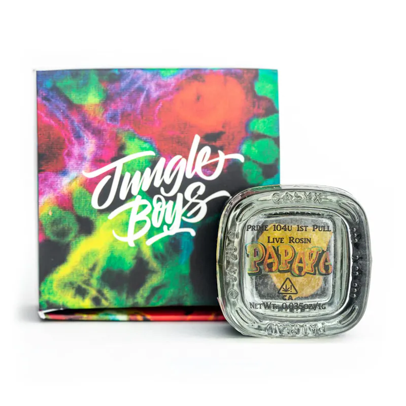 Jungle Boys Papaya - 1g 104u Live Rosin concentrate