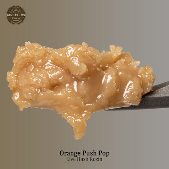 Kind Farms Reserve - Orange Push Pop 1g Live Hash Rosin - Kind Farms Reserve - 1
