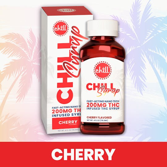 Chill Medicated - Cherry | 200MG THC Syrup | Chill Medicated | REC - 1