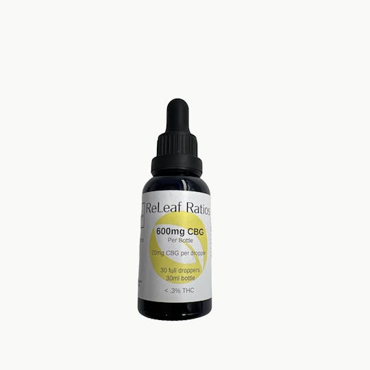 Indico - ReLeaf Ratios 600mg CBG Full Spectrum Tincture - 1