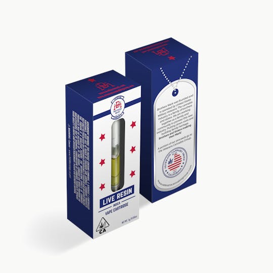 Brothers Mark - GMO Cookies Live Vape Cartridge 1g - Brothers Mark - 1