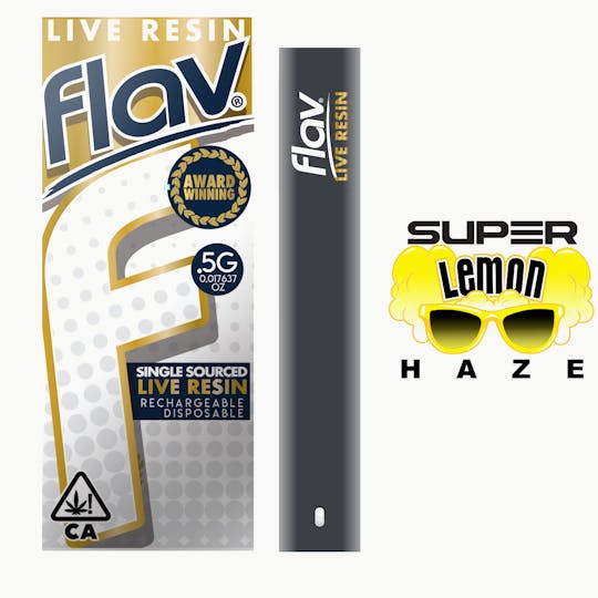 Flav - Disposable - Live Resin Super Lemon Haze - 0.5g - 1