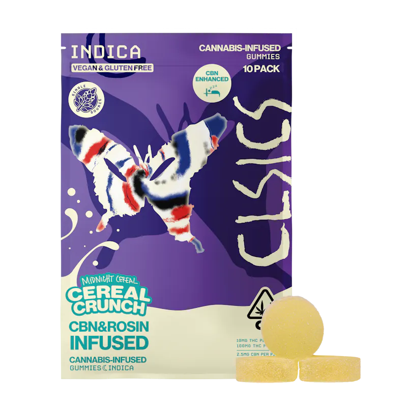 CLSICS - CBN Midnight Cereal - Live Rosin Infused Gummies - 10ct