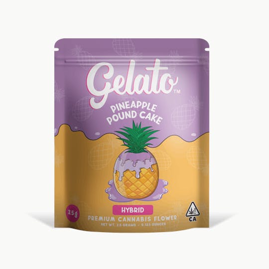 Gelato - Pineapple Pound Cake 1/8 - 1