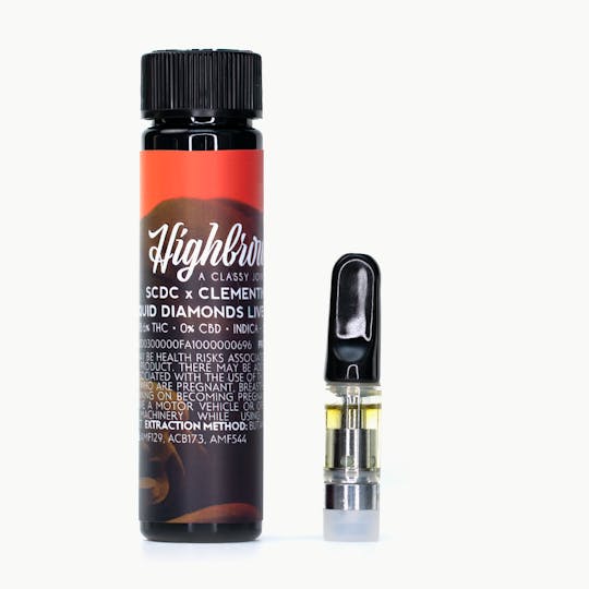 Highbrow - Highbrow SCDC x Clementine Liquid Diamonds Live Resin Cartridge 0.5g - 1